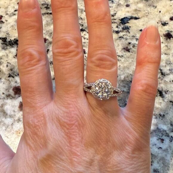 Stunning 3ct Round Cut Solitaire CZ Sterling Silver Ring New - Picture 7 of 8